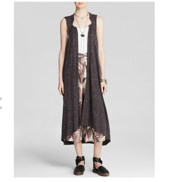 Free People | Sweaters | Free People Sleeveless Duster Cardigan | Poshmark